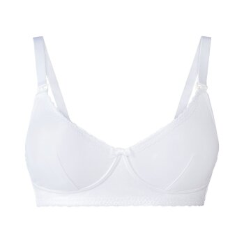 esmara® Damen Still-BHs, 2 Stück, bügellos, mit hohem Baumwollanteil (schwarz/weiß, 85E) - B-Ware neuwertig