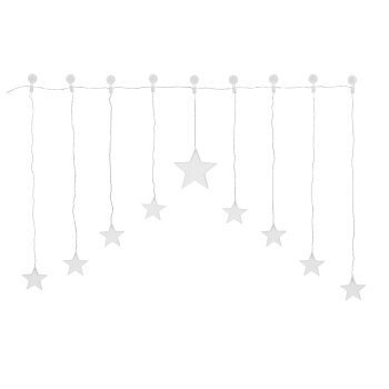 LIVARNO home LED-Lichtervorhang, mit Timer (Stern warmweiß) - B-Ware sehr gut