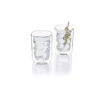 ERNESTO® Doppelwandige Gläser, 2 Stück, aus Borosilikatglas - B-Ware
