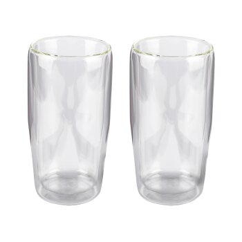 ERNESTO® Doppelwandige Gläser, 2 Stück, aus Borosilikatglas - B-Ware