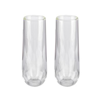 ERNESTO® Doppelwandige Gläser, 2 Stück, aus Borosilikatglas - B-Ware
