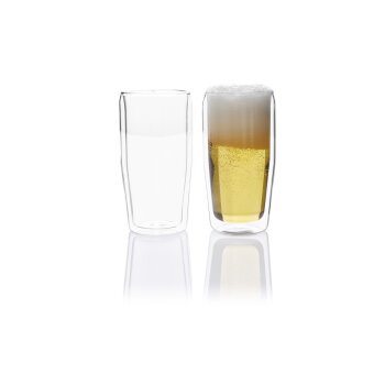 ERNESTO® Doppelwandige Gläser, 2 Stück, aus Borosilikatglas - B-Ware