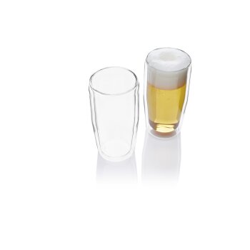 ERNESTO® Doppelwandige Gläser, 2 Stück, aus Borosilikatglas - B-Ware