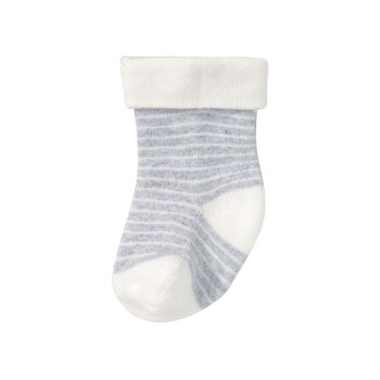 lupilu® Baby Thermo-Socken, 5 Paar, mit hohem Baumwollanteil, weiß/grau (19/22) - B-Ware neuwertig