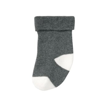 lupilu® Baby Thermo-Socken, 5 Paar, mit hohem Baumwollanteil, weiß/grau (19/22) - B-Ware neuwertig