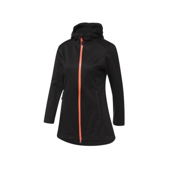 Rocktrail Damen Softshellmantel, verlängerte Rückseite (schwarz, S (36/38)) - B-Ware neuwertig