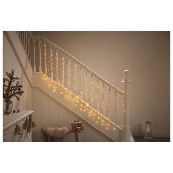 LIVARNO home LED-Lichtervorhang, 8 Leuchtmodi, 220 LEDs -...