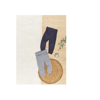 lupilu® Baby Jungen Jogginghosen, 2 Stück, hoher Bio-Baumwollanteil (dunkelblau/grau, 86/92) - B-Ware neuwertig