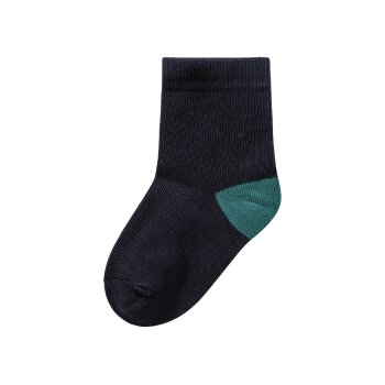 lupilu® Kleinkinder Socken, 7 Paar, mit Bio-Baumwolle (grau/petrol/marine, 19-22) - B-Ware neuwertig