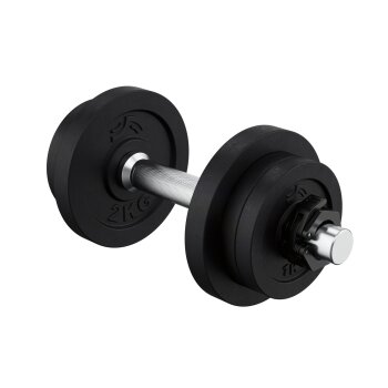 CRIVIT Kurzhantel-Set, mit Stahl-Griff, 10 kg - B-Ware...