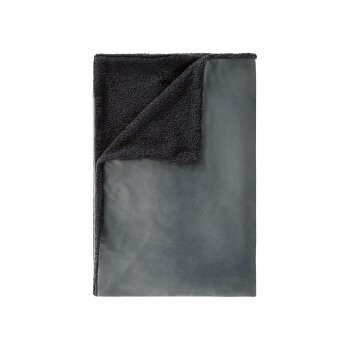 LIVARNO home Teddyfleece Kuscheldecke, 150 x 200 cm (Grau) - B-Ware neuwertig