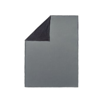 LIVARNO home Teddyfleece Kuscheldecke, 150 x 200 cm (Grau) - B-Ware neuwertig