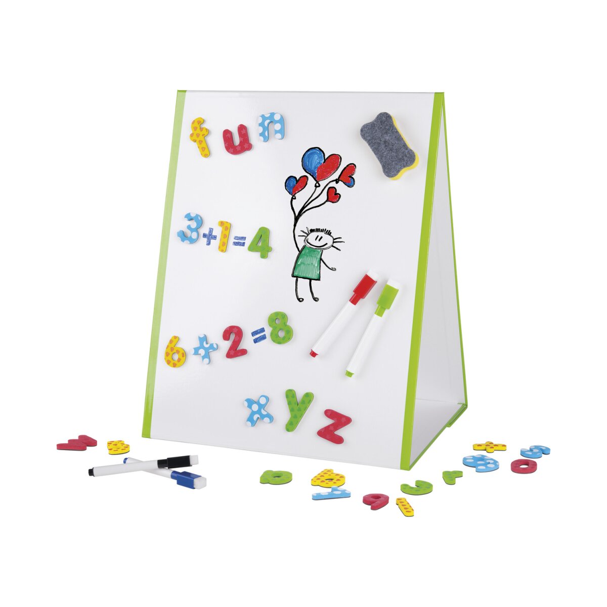 UNITED OFFICE® Kinder Whiteboard, 47-teilig, magnetisch - B-Ware neuwertig,  8,99 €