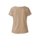 esmara® Damen T-Shirt mit Hanffasern und Bio-Baumwolle (beige, M(40/42)) - B-Ware neuwertig