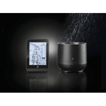 Auriol Funk Wetterstation mit Regenmesser, schwarz - B-Ware sehr gut