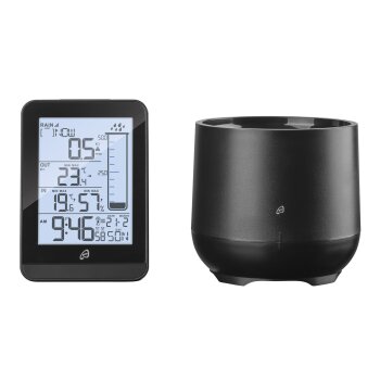 Auriol Funk Wetterstation mit Regenmesser, schwarz - B-Ware sehr gut