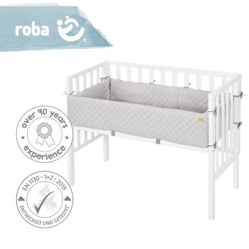 roba Beistellbett roba Style 2 in 1, weiß, inkl. Matratze, Nestchen & Barriere - B-Ware neuwertig