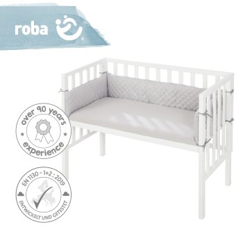roba Beistellbett roba Style 2 in 1, weiß, inkl. Matratze, Nestchen & Barriere - B-Ware neuwertig