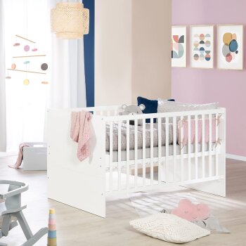 roba Kombi-Kinderbett Anton 70 x140 cm, Babybett umbaubar...