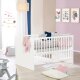 roba Kombi-Kinderbett Anton 70 x140 cm, Babybett umbaubar zum Juniorbett, inkl. Umbauecken, 3-Fach höhenverstellbar - B-Ware neuwertig