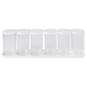 ERNESTO® Vorratsdosen, 5 / 12-teilig, stapelbar (Gewürzdosen 12er Set) - B-Ware neuwertig