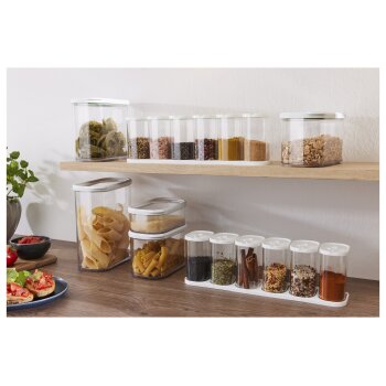 ERNESTO® Vorratsdosen, 5 / 12-teilig, stapelbar (Gewürzdosen 12er Set) - B-Ware neuwertig