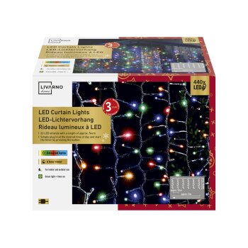 LIVARNO home LED-Lichtervorhang, 440 LEDs - B-Ware