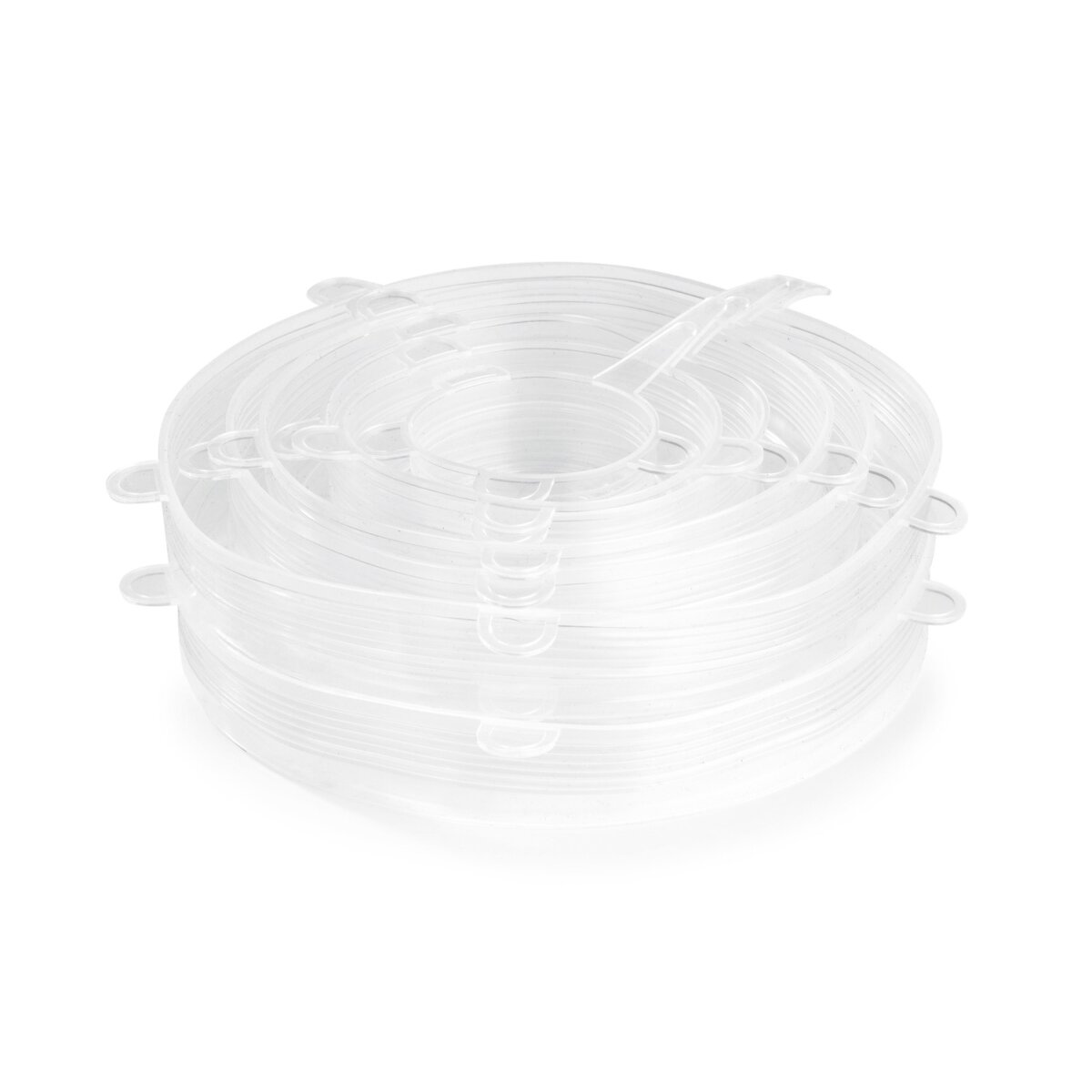 GOURMETmaxx Flexible Silikondeckel, 12 Stück , transparent - B-Ware  neuwertig, 7,19 €