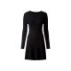 esmara® Damen Feinstrick Kleid, tailliert geschnitten (anthrazit, L(44/46)) - B-Ware neuwertig