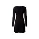 esmara® Damen Feinstrick Kleid, tailliert geschnitten (anthrazit, L(44/46)) - B-Ware neuwertig