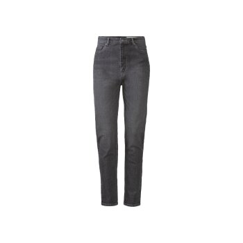 esmara® Damen Jeans, Straight Fit, knöchellang (grau, 38) - B-Ware neuwertig