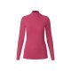 esmara® Damen Rollkragenshirts, 2 Stück, in hochwertiger Ripp-Qualität (schwarz/pink, S(36/38)) - B-Ware neuwertig