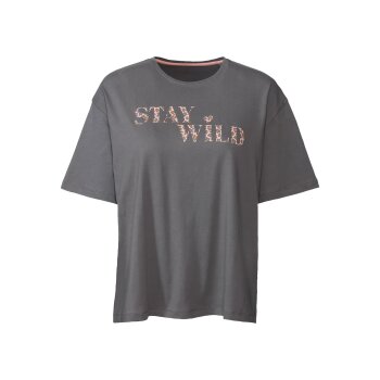 esmara® Damen-Pyjama, Gr. M, rosa/grau - B-Ware neuwertig