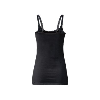 esmara® Damen Still-Tops, 2 Stück, mit hohem Bio-Baumwollanteil (schwarz/weiß, S(36/38)) - B-Ware neuwertig