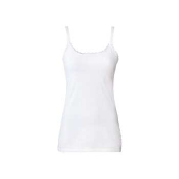 esmara® Damen Still-Tops, 2 Stück, mit hohem Bio-Baumwollanteil (schwarz/weiß, S(36/38)) - B-Ware neuwertig