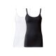 esmara® Damen Still-Tops, 2 Stück, mit hohem Bio-Baumwollanteil (schwarz/weiß, S(36/38)) - B-Ware neuwertig