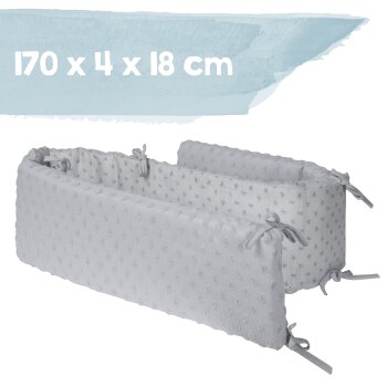 roba Nestchen Lil Planet, passend für Babybetten 70 x 140 cm, grau - B-Ware sehr gut