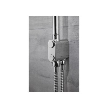 LIVARNO home Überkopfbrause-Set, mit 150-cm-Brauseschlauch (eckig) - B-Ware sehr gut