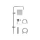 LIVARNO home Überkopfbrause-Set, mit 150-cm-Brauseschlauch (eckig) - B-Ware sehr gut