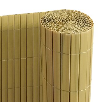 Ribelli PVC Sichtschutz mit Steg 1,4 x 4 m bambus inkl....