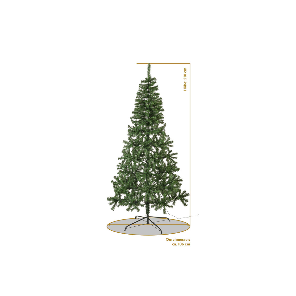 LIVARNO home LED-Weihnachtsbaum, 180 LEDs, H 210 cm - B-Ware neuwertig,  27,99 €