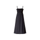 esmara® Damen Kleid Midi, optimale Passform (schwarz, L (44/46)) - B-Ware neuwertig
