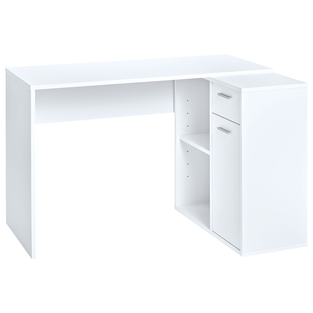 LIVARNO home Schreibtisch mit Schrankelement, weiß - B-Ware gut, 47,99 €