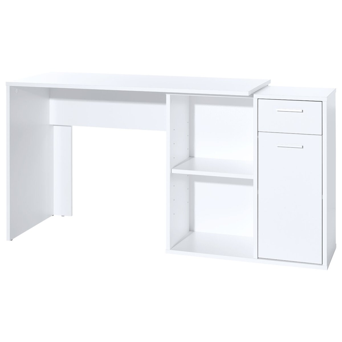 LIVARNO home Schreibtisch mit Schrankelement, weiß - B-Ware  Transportschaden M (Möbel), 40,00 €