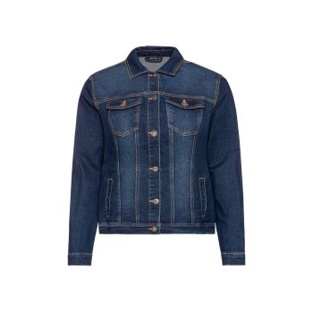 esmara® Damen Jeansjacke, leicht tailliert geschnitten (dunkelblau, 50) - B-Ware neuwertig