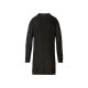 esmara® Damen Grobstrick Pulloverkleid, mit modischem Zopfmuster (schwarz, XS (32/34)) - B-Ware neuwertig