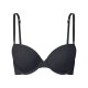 esmara® Damen T-Shirt-BHs, 2 Stück, mit gepaddeten Cups (black/black, 85B) - B-Ware neuwertig