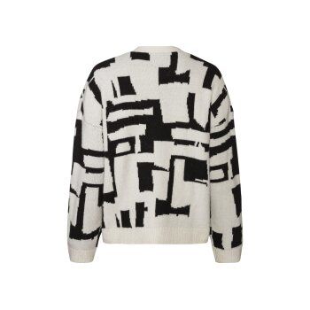 esmara® Damen Cardigan in Grobstrickqualität (weiß/schwarz, M(40/42)) - B-Ware sehr gut