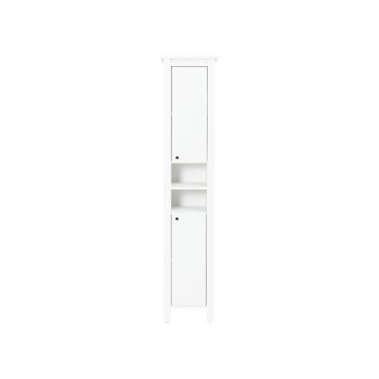 LIVARNO home Hochschrank »Stockholm«, Landhaus, weiß - B-Ware sehr gut