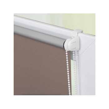 Lichtblick Klemmfix Thermo-Rollo, blickdicht, wärmeisolierend, Montage ohne Bohren, 90 x 220 cm, taupe - B-Ware neuwertig